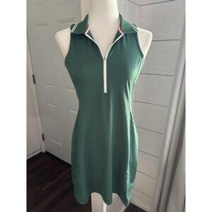 Wilson Golf Tennis Dress Womens Medium Green Sleeveless Athletic Pickleball